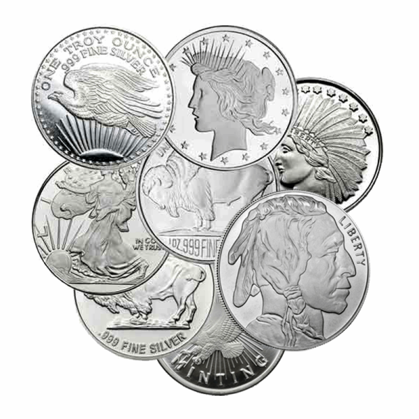 1 oz Silver Round – Various Designs